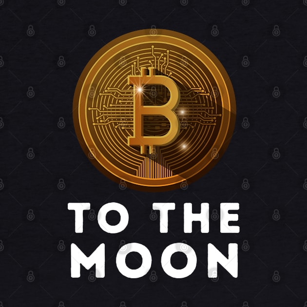 Bitcoin to the Moon by blueduckstuff
